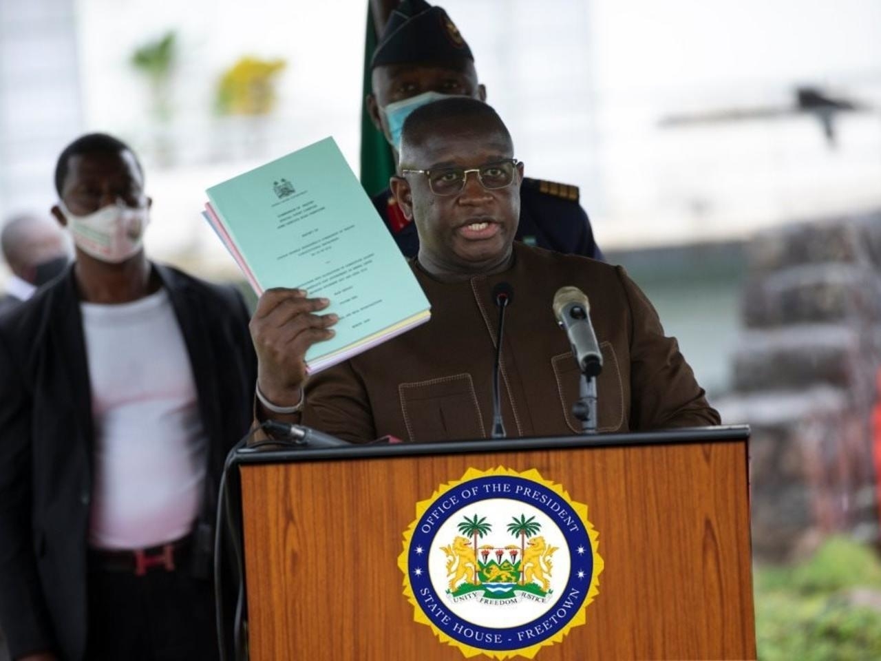 President Bio Receives Reports of Commissions of Inquiry and White Papers, with nod of full implementation